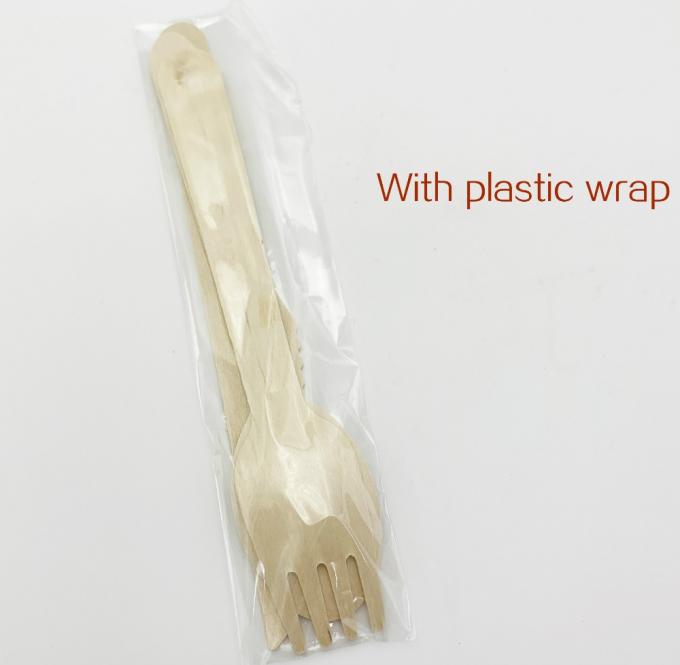 140mm 160mm Birch یکبار مصرف قاشق چاقو چنگال چوبی برای چاپ شخصی 3