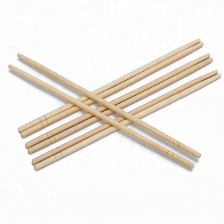 Wholesale Disposable Bamboo Chopsticks with Custom Logo and Natural Color Packed 100prs/bag