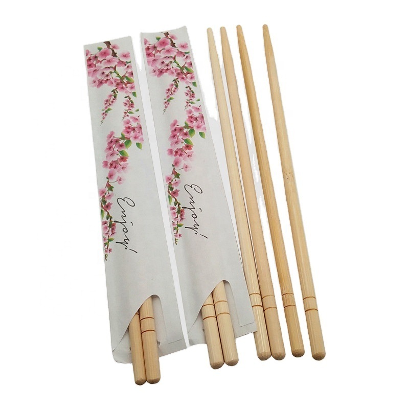 Disposable Bamboo Chopsticks OPP Packed Modern Design 100prs/bag for Household and Restaurant Use