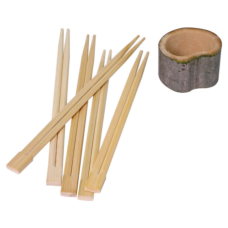 Custom printed opp wrapped disposable bamboo chopsticks 18cm 21cm 23cm