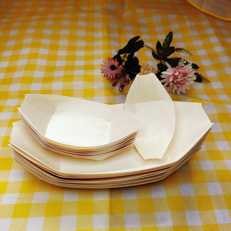 OEM Disposable Bamboo Sushi Boat For Restaurant