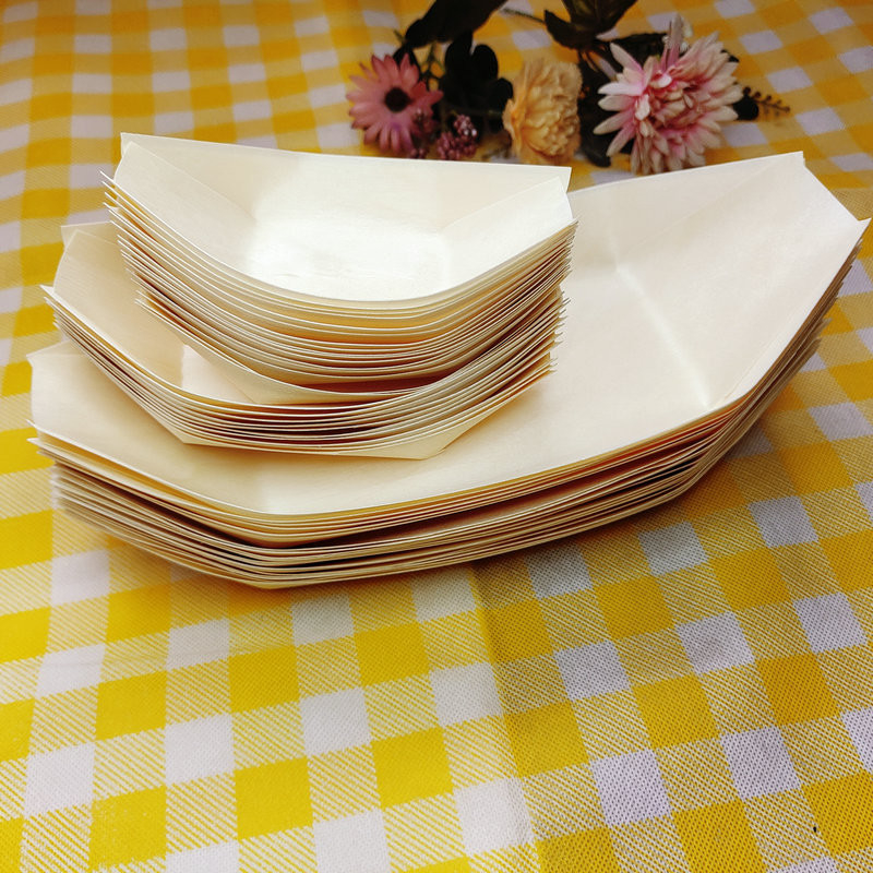 OEM Disposable Bamboo Sushi Boat For Restaurant