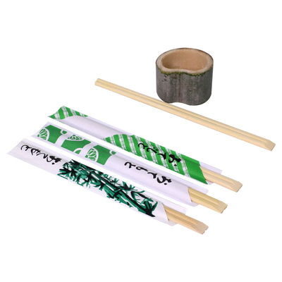 خانگی Moso Bamboo Tensoge Chopsticks نیم آستین کاغذی باز